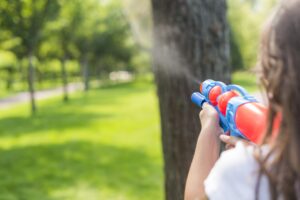 Aplicación de insecticidas en partículas finas